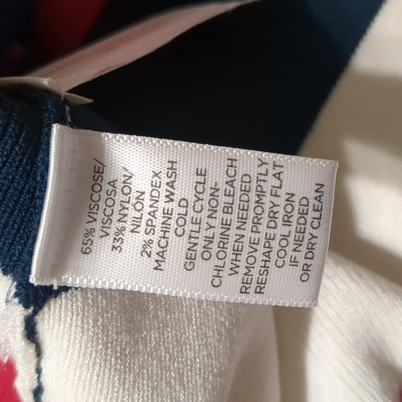 LOFT  Long sleeved  striped knit sweater dress size medium M - Picture 6 of 8